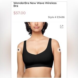 WonderBra “new wave wireless” bra size small (approx 34C)